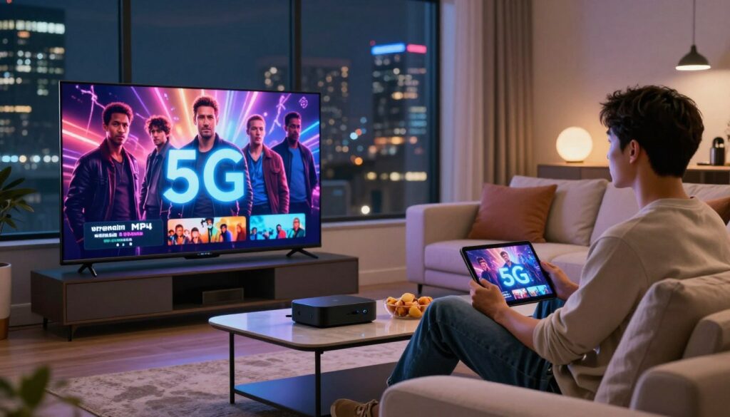 Impact of 5G connectivity on mp4 movies streaming Impact of 5G connectivity on mp4 movies streaming